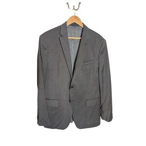 Banana Republic Tailored Fit Grey 100% Italian Wool Blazer Jacket Men's 44R